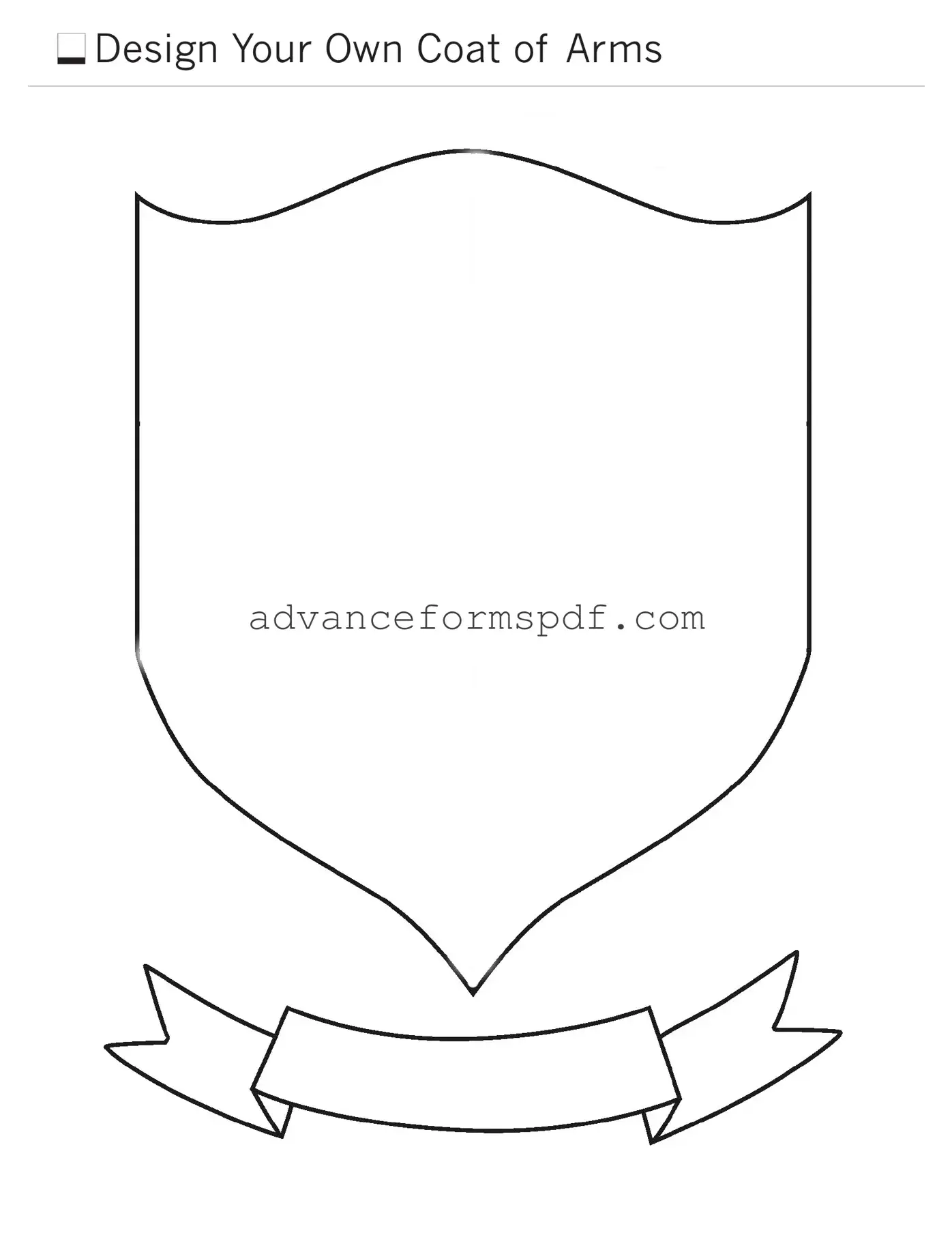 Download Coat Of Arms Form in PDF