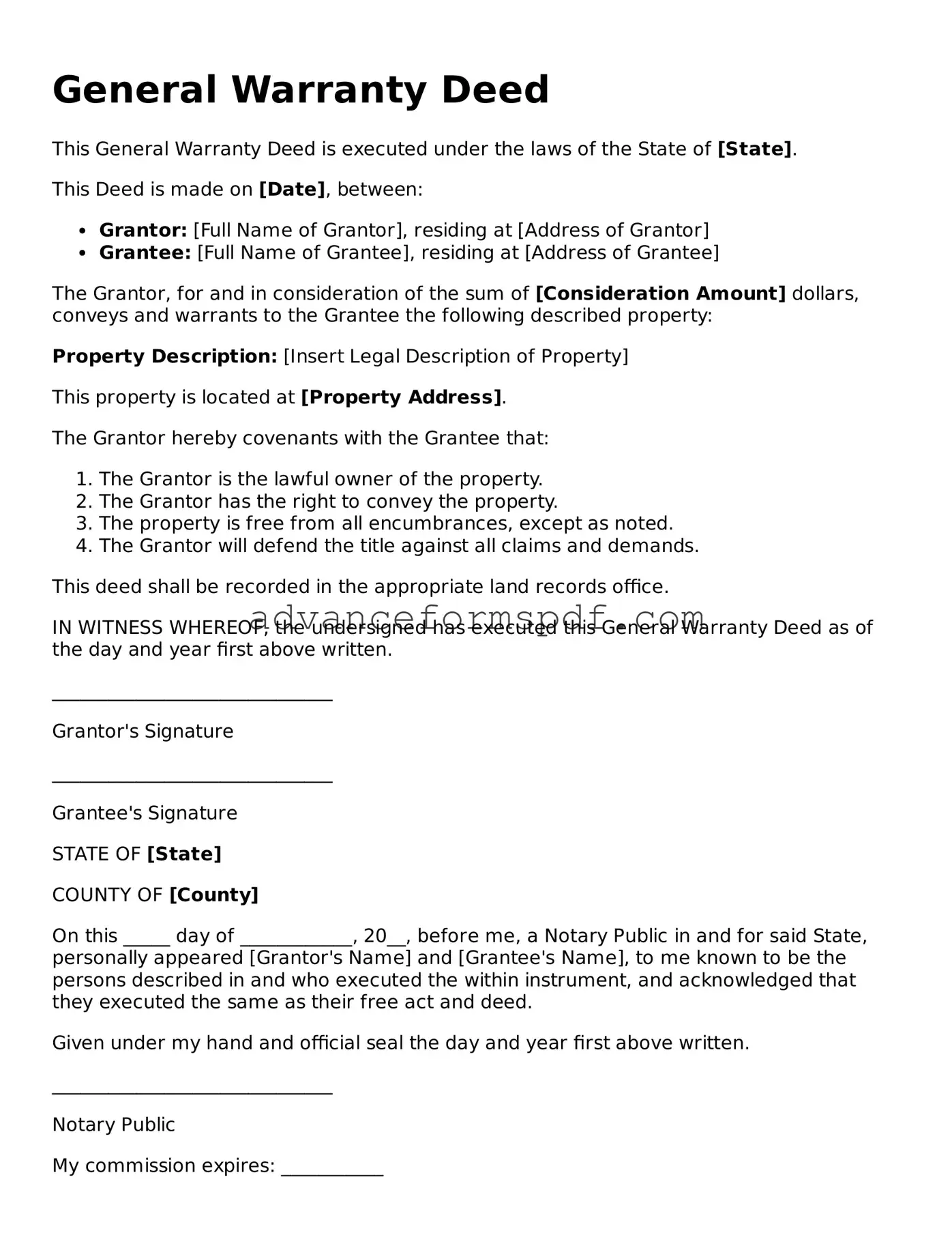 Free Deed Document