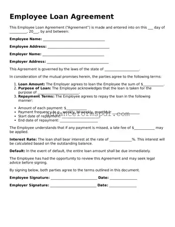 Free Employee Loan Agreement Document