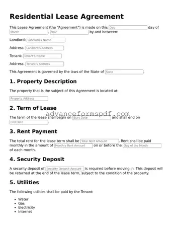 Free Lease Agreement Document