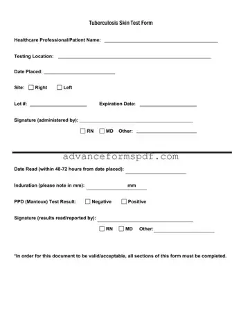 Download Tb Test Form in PDF